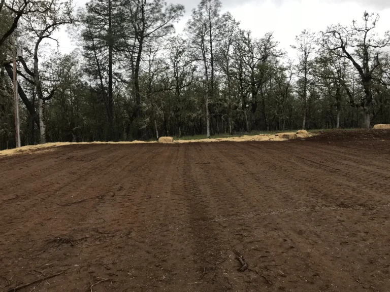 Building pad excavation