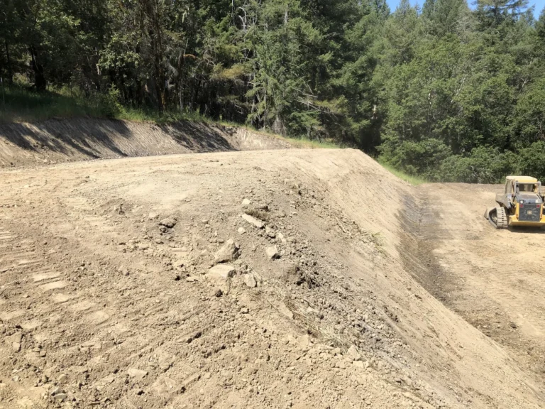 Utility trenching and land prep