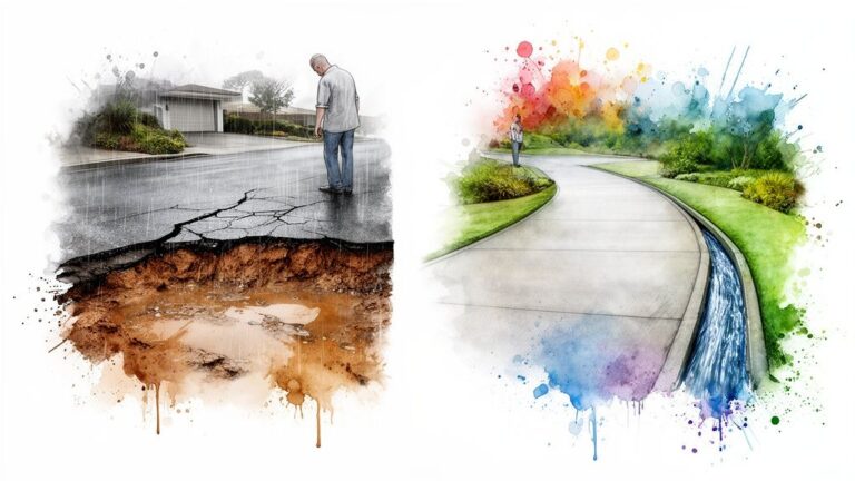 Why Monterey driveways fail after rain — proper grading and drainage fix by DW Excavation