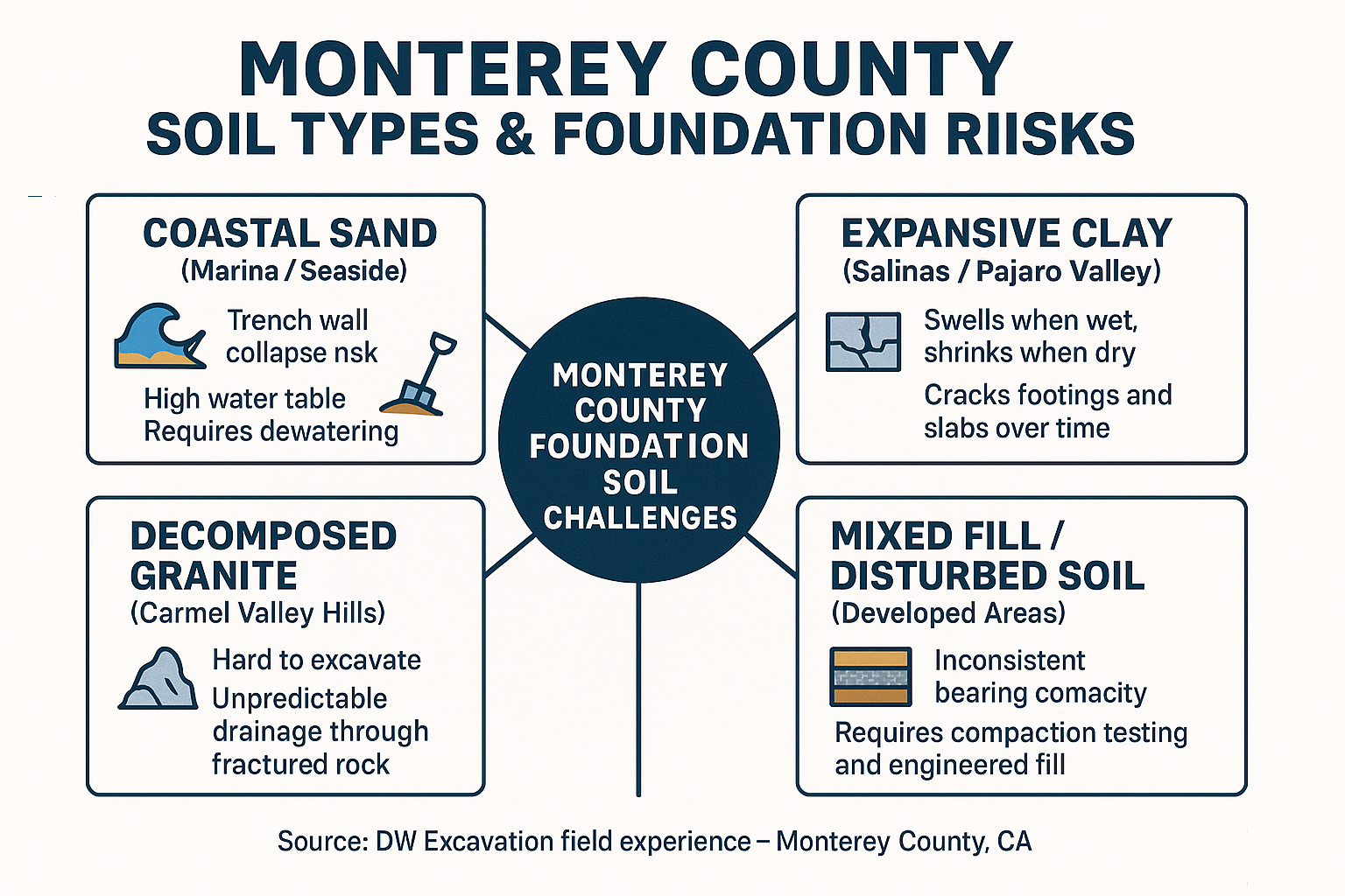 Why Monterey Soil Makes Foundation Work So Much Harder