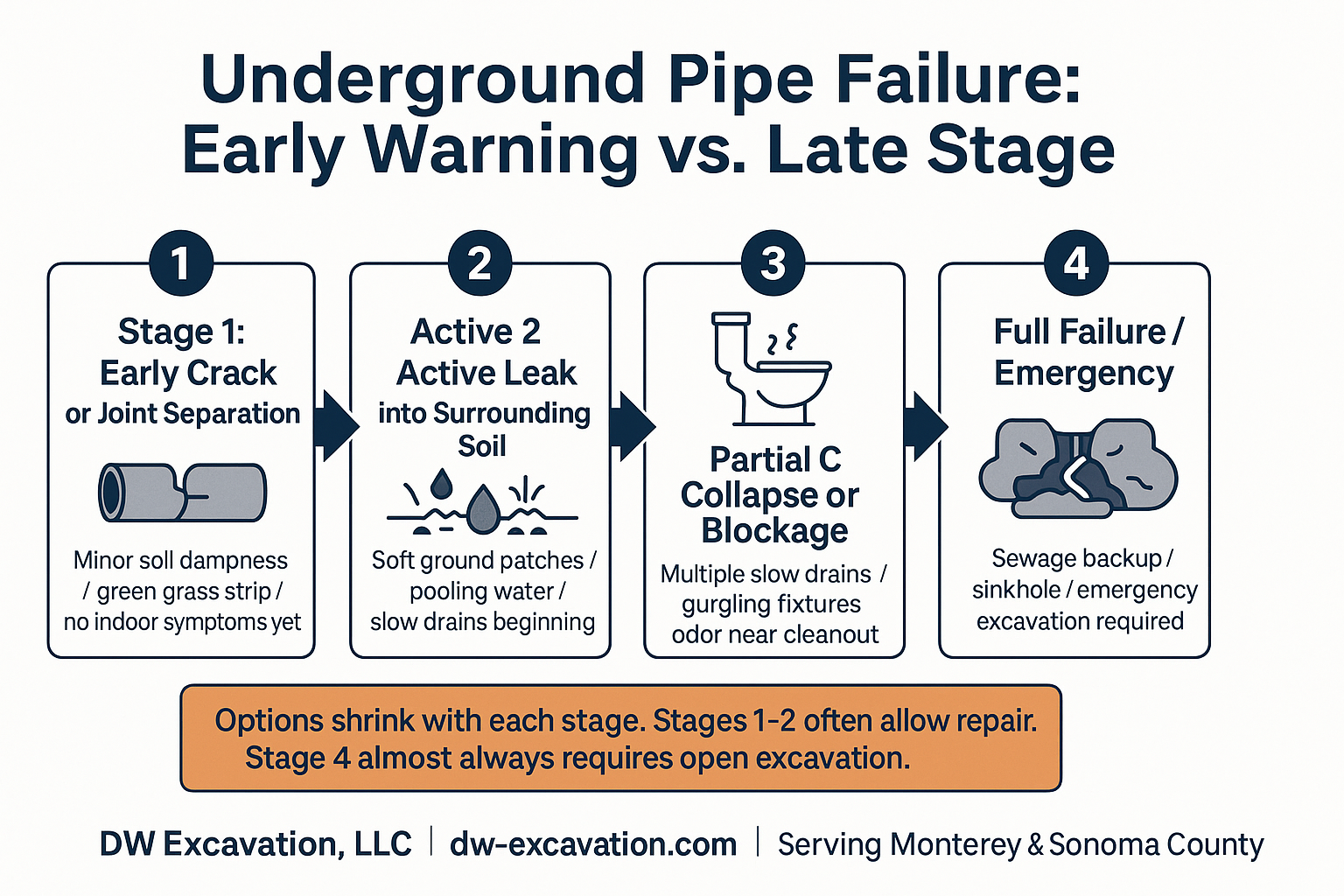 Signs Your Underground Pipe Is Failing Before It Becomes a Crisis