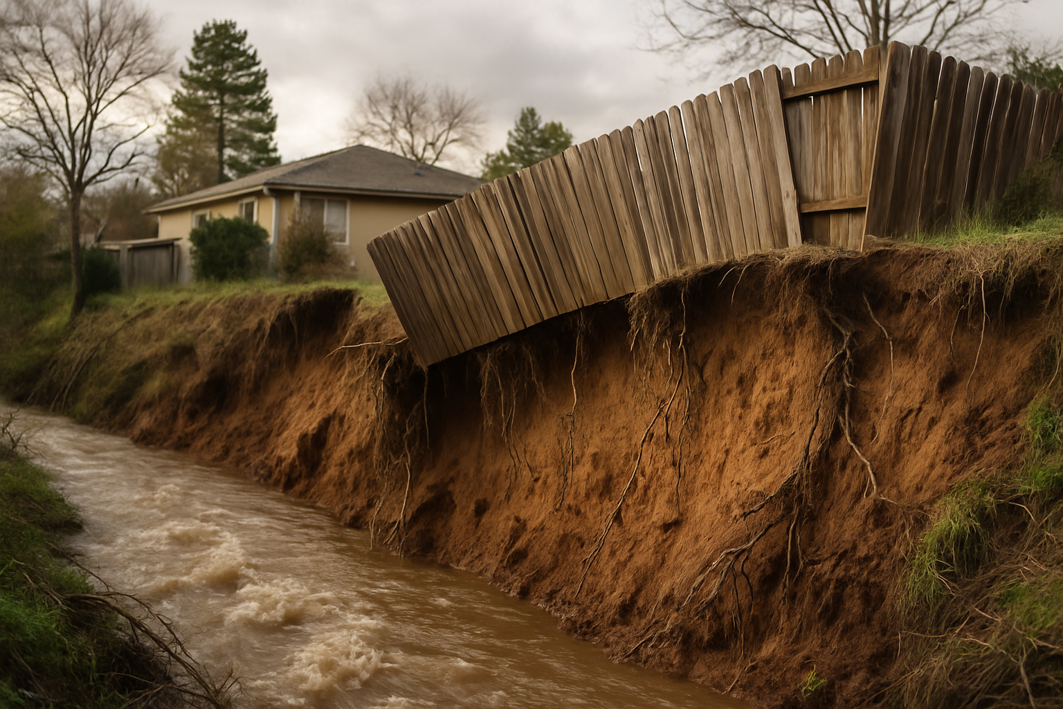 When a Creek Eats Your Property: What Erosion Control on a Riparian Lot Actually Takes